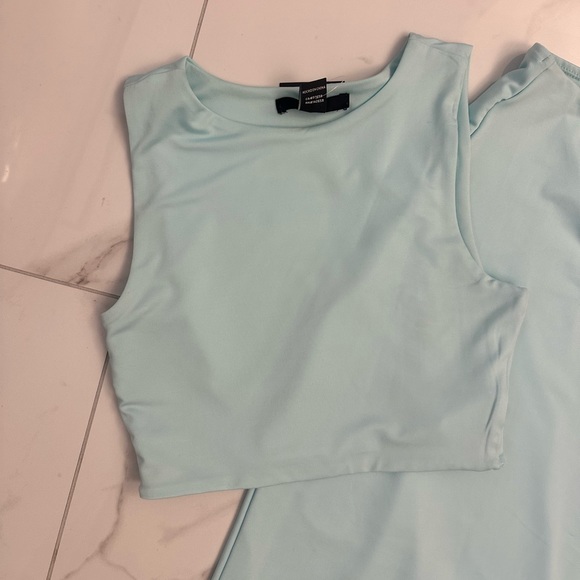 2 piece aqua dress - Picture 6 of 7